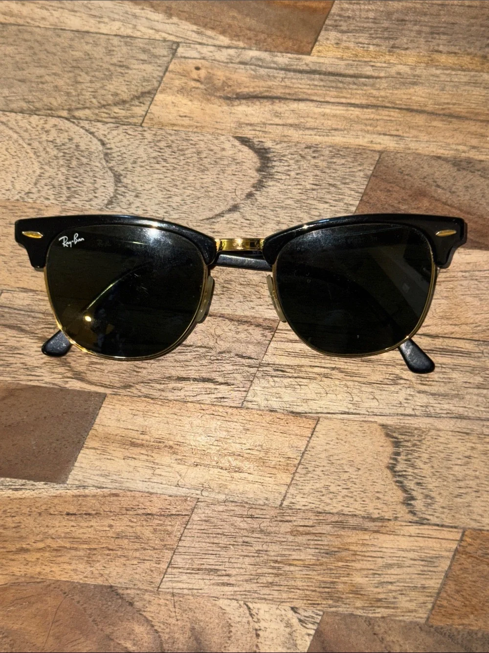 Ray-Ban Clubmaster Classic Glasses Gold‎ Frame